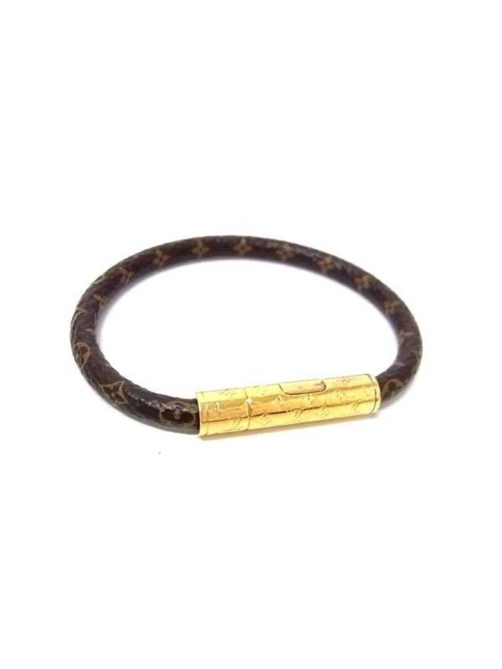 Louis Vuitton Bracelet LV Confidential Brown Gold Metal